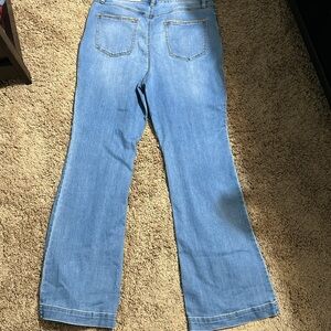 NWT INC embellished denim Jeans 14 boot cut bottom! Love how wide they are.